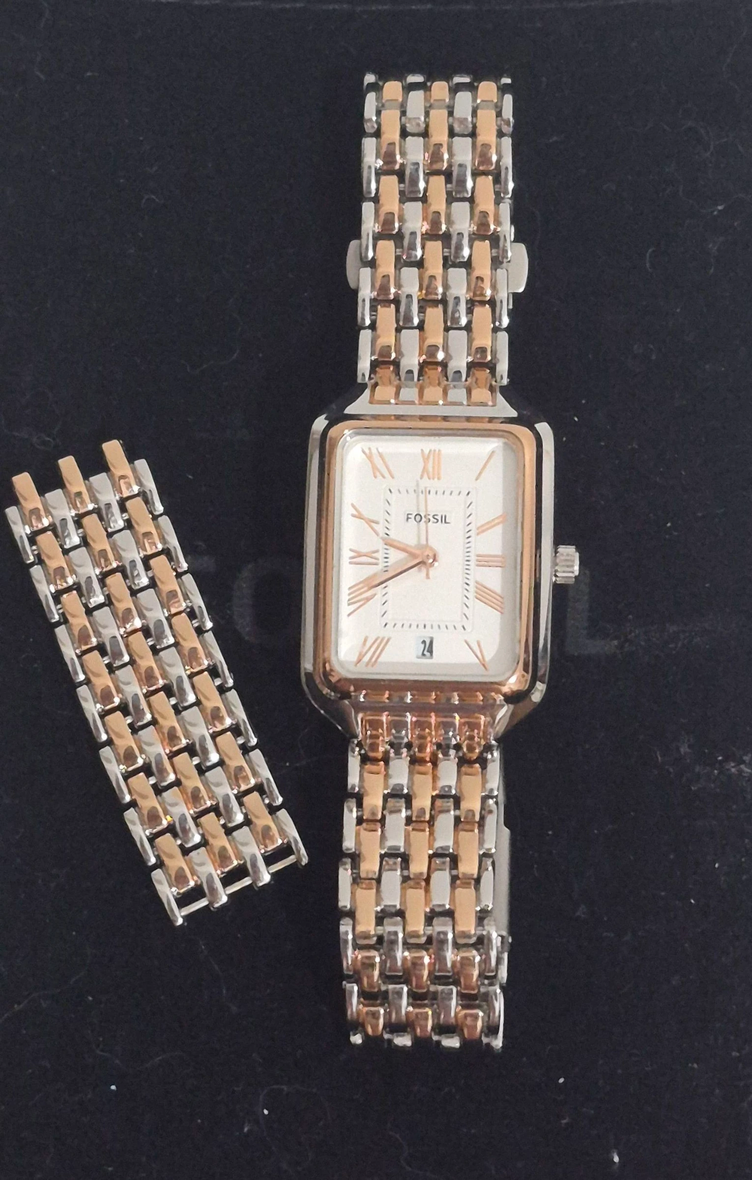 Reloj de Acero Plateado y Oro Rosado – photo 7